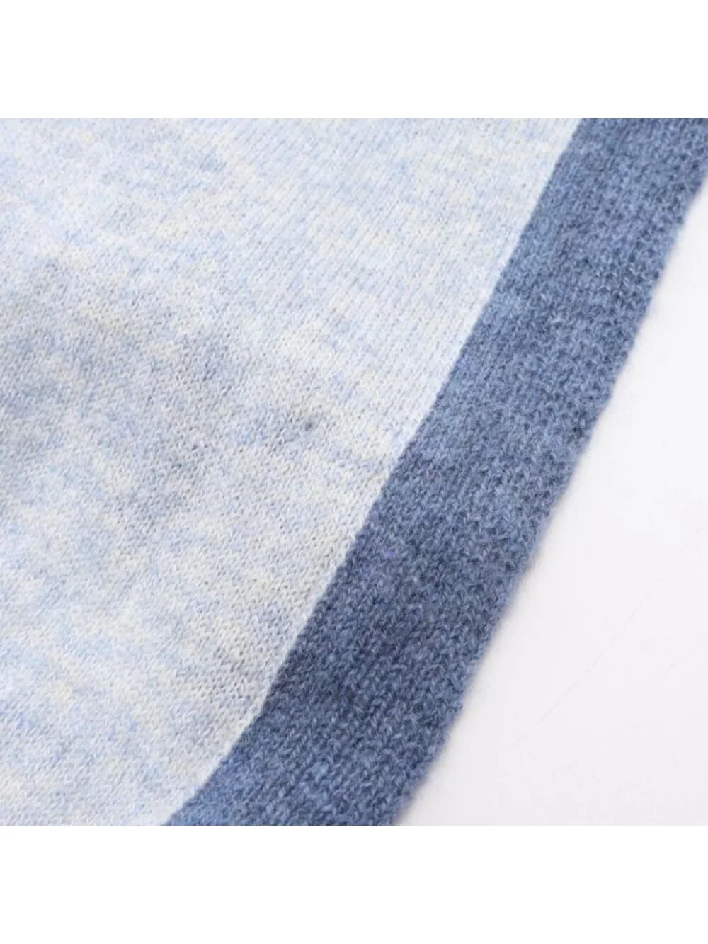 Chanel Scarf CC Logo Blue Cotton